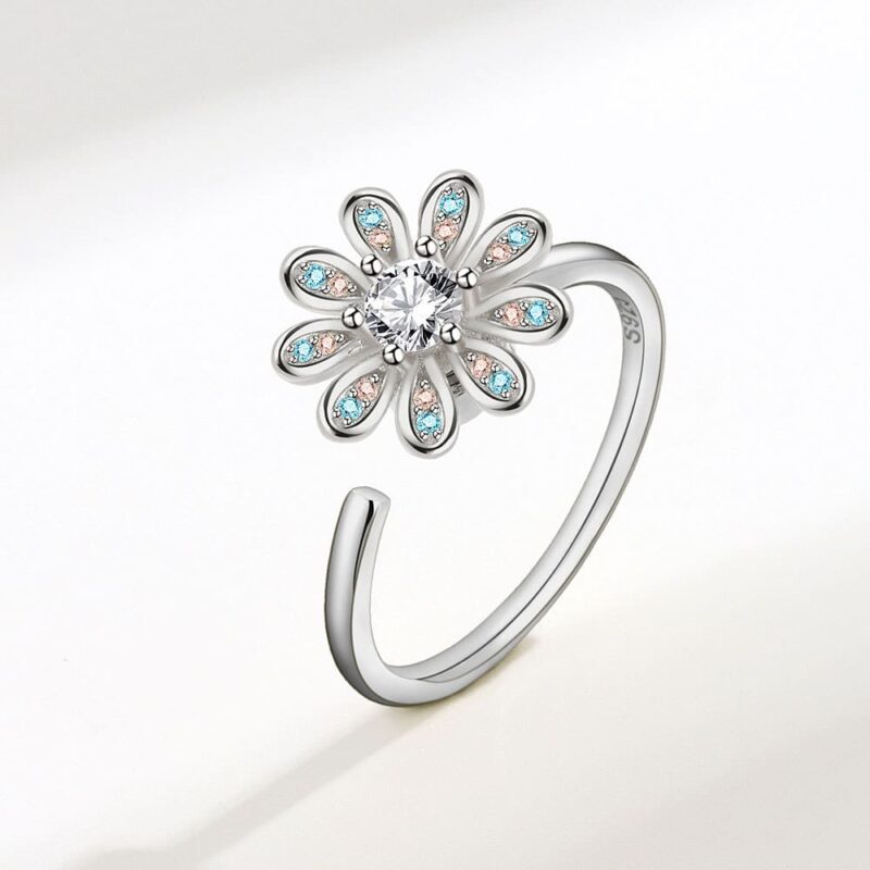 Bague Anti-Stress Fleur Chic